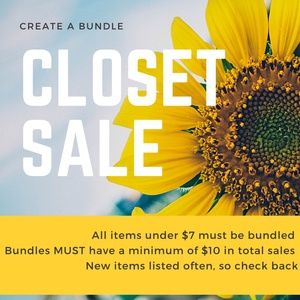 Closet Sale *PLEASE READ DETAILS*